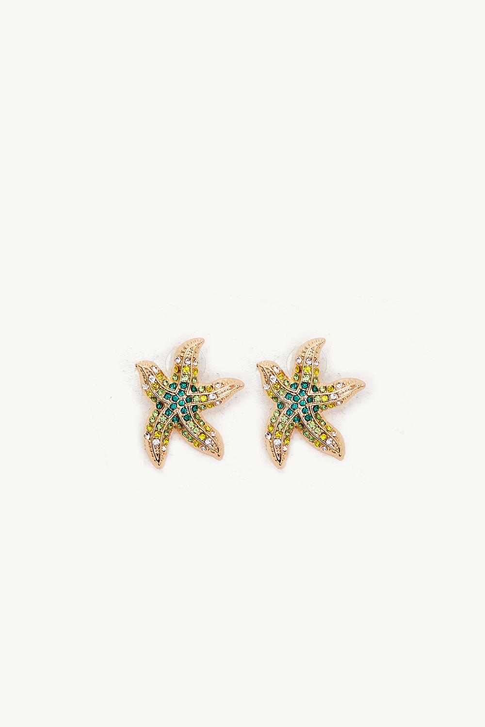 Boucles d'oreilles étoile de mer dorées