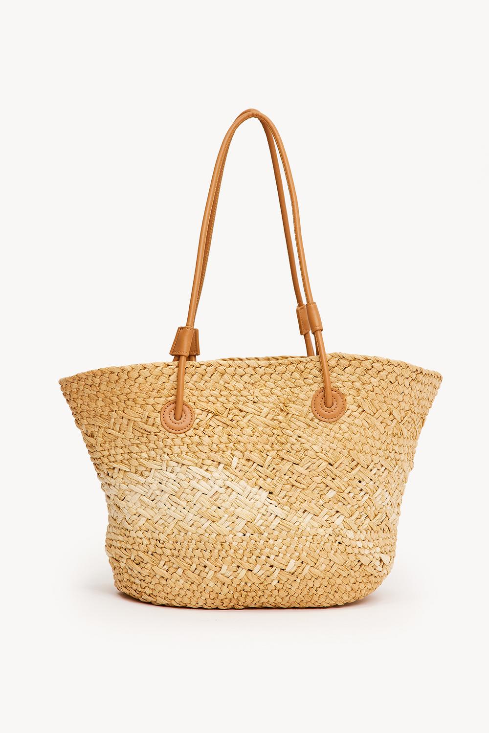 Sand-coloured beach bag