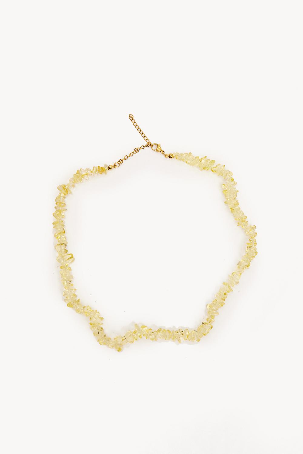 Light yellow necklace