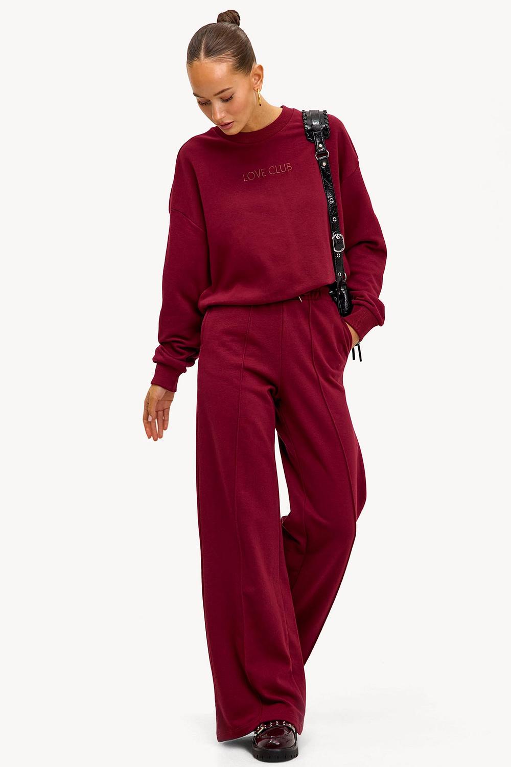 Pantalon de survêtement rouge