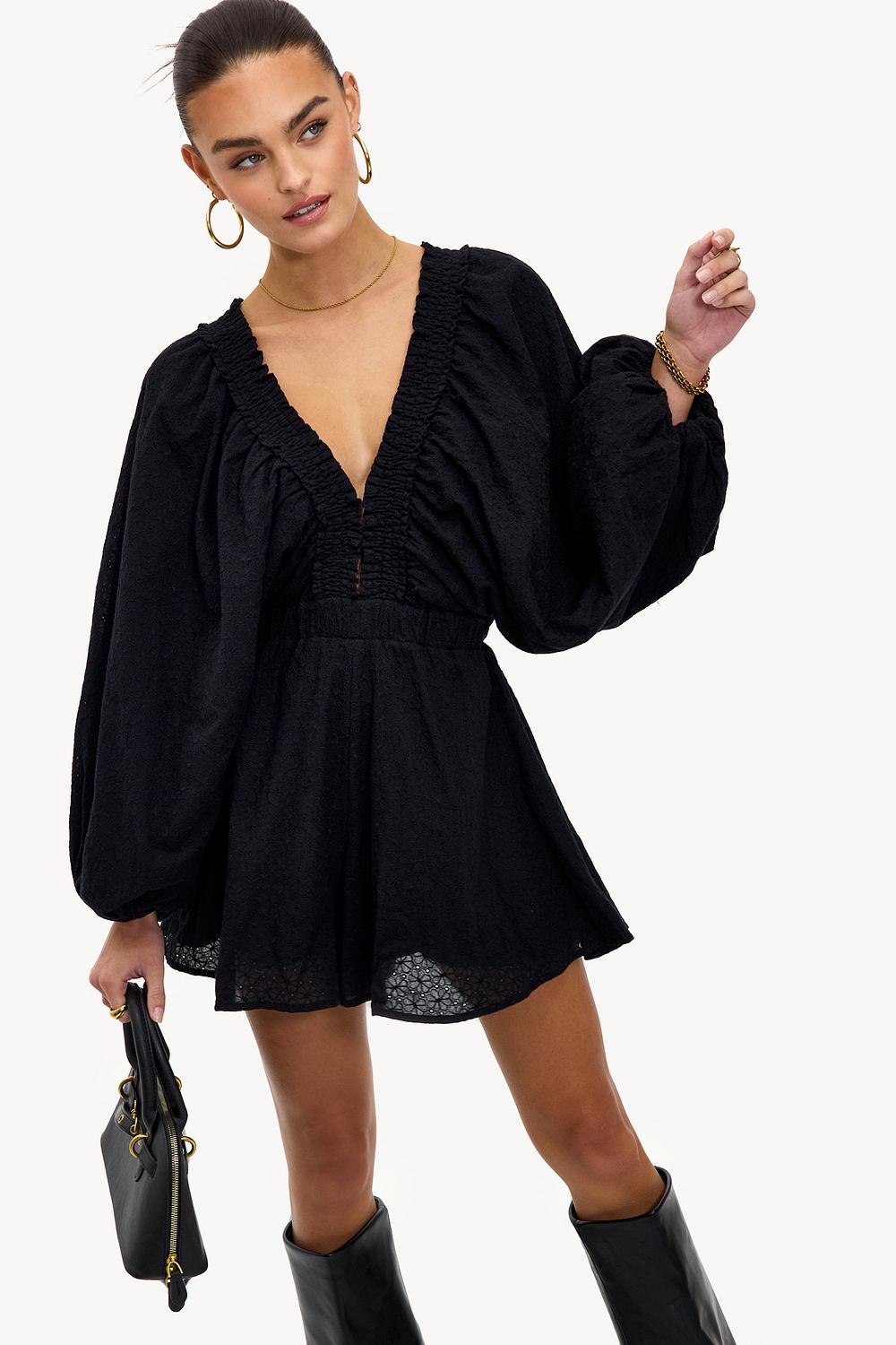 Black playsuit