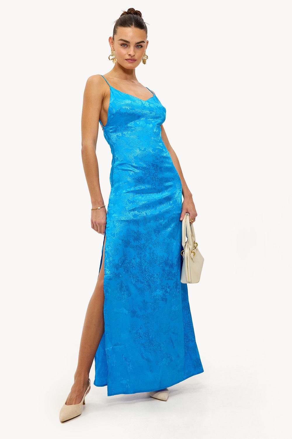 Blue maxi dress