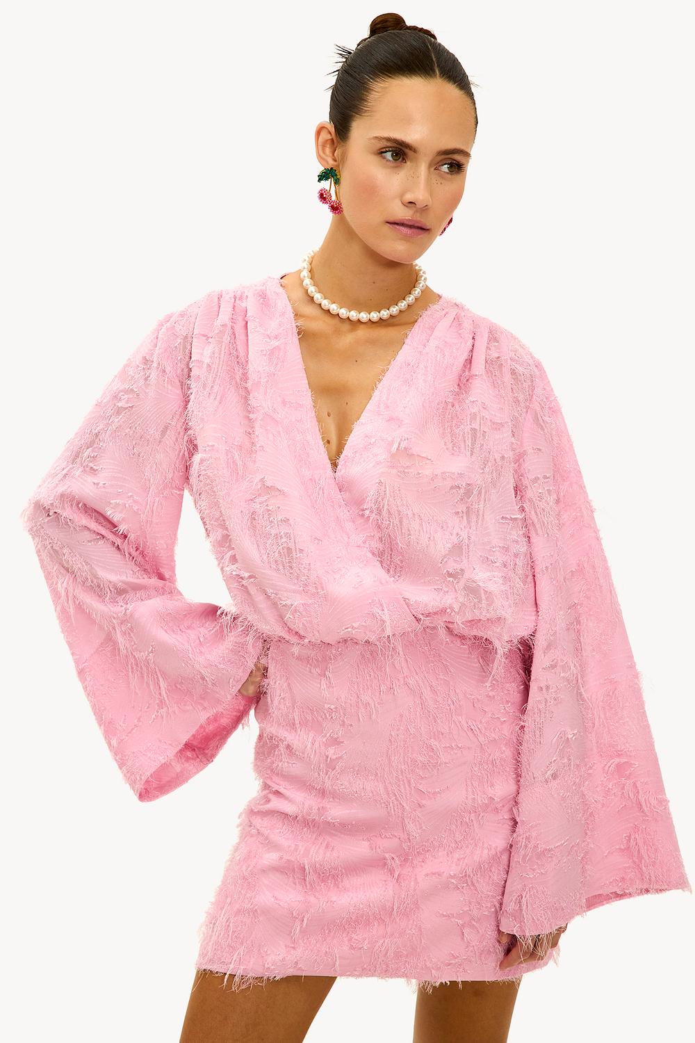 Vestido rosa claro