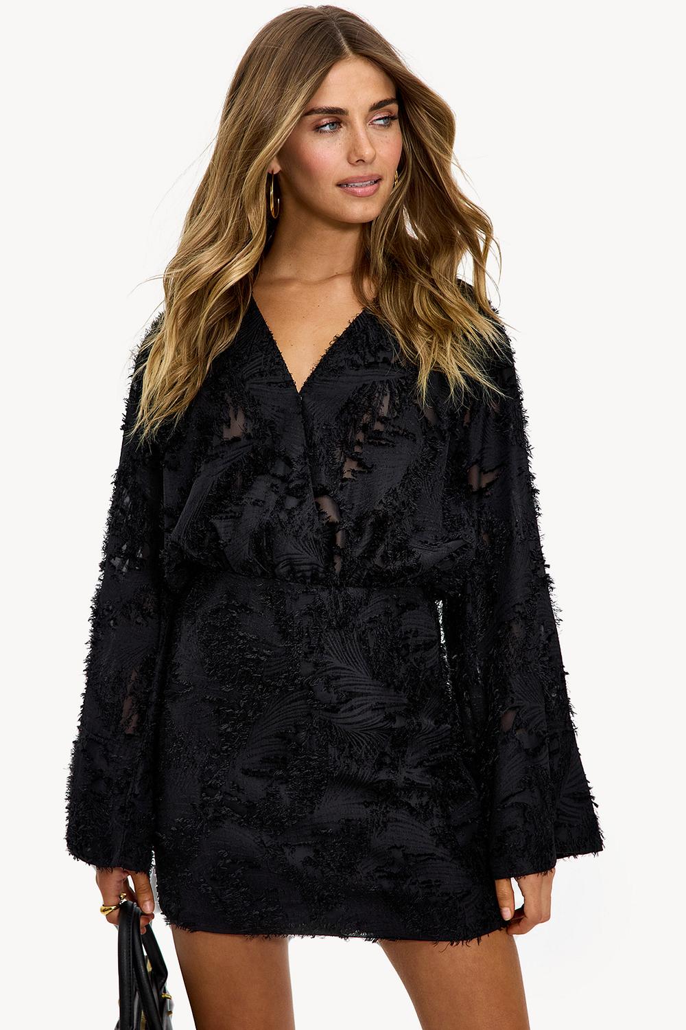 Black mini dress