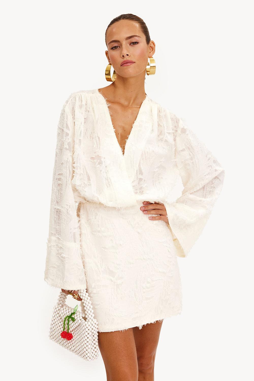 Jurk blanc cassé
