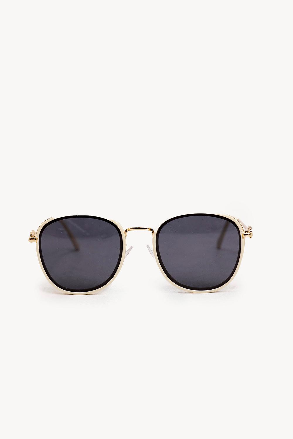 Lunettes de soleil beige
