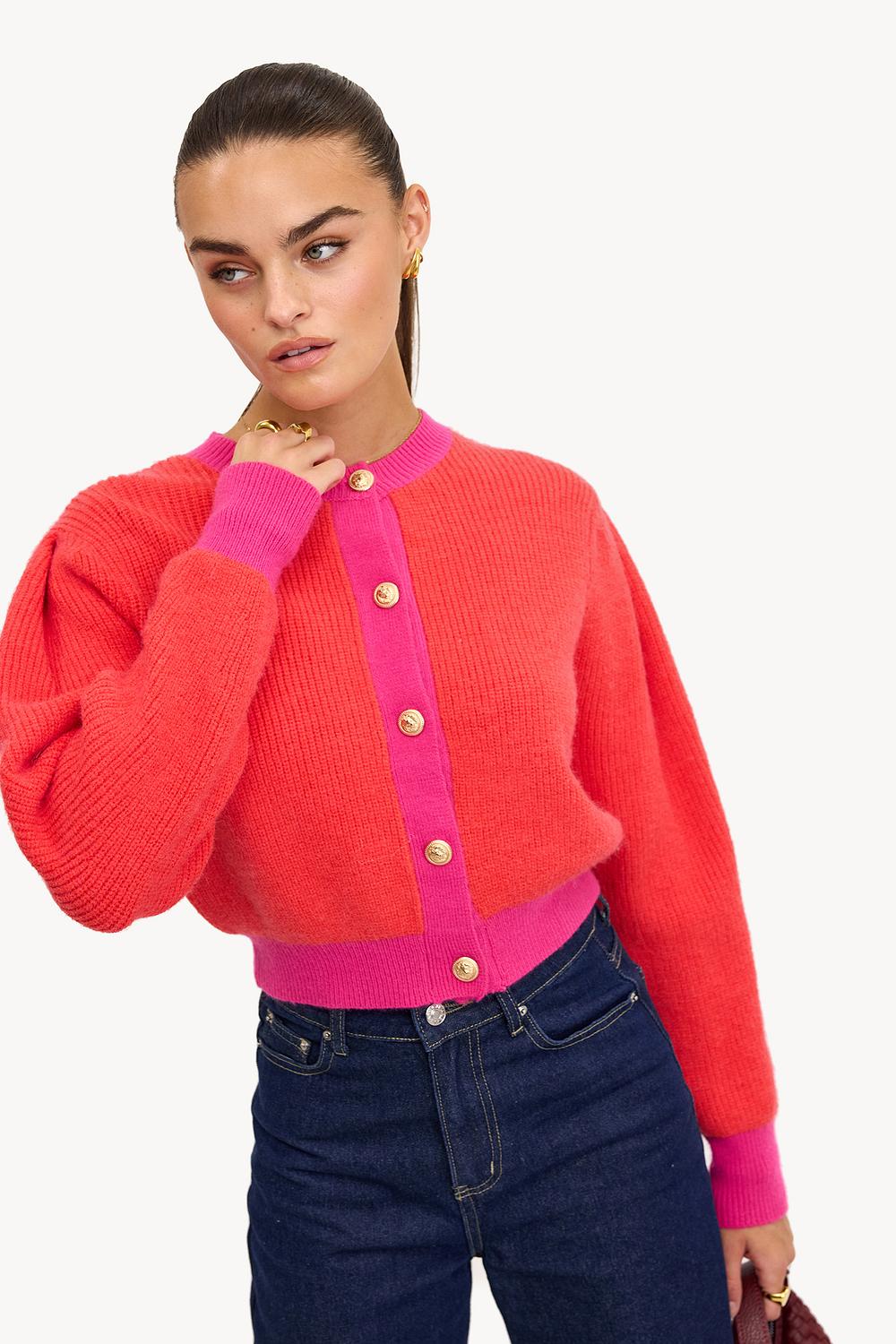 Cardigan rouge