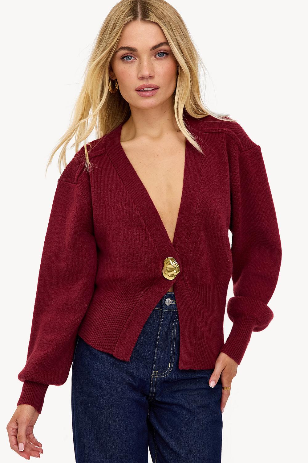 Cardigan rouge
