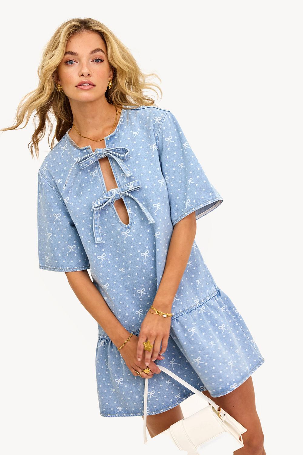 Vestido vaquero azul claro
