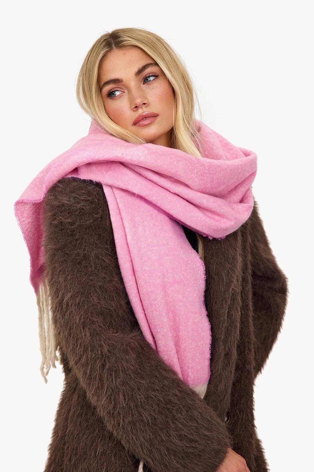 Foulard rose clair
