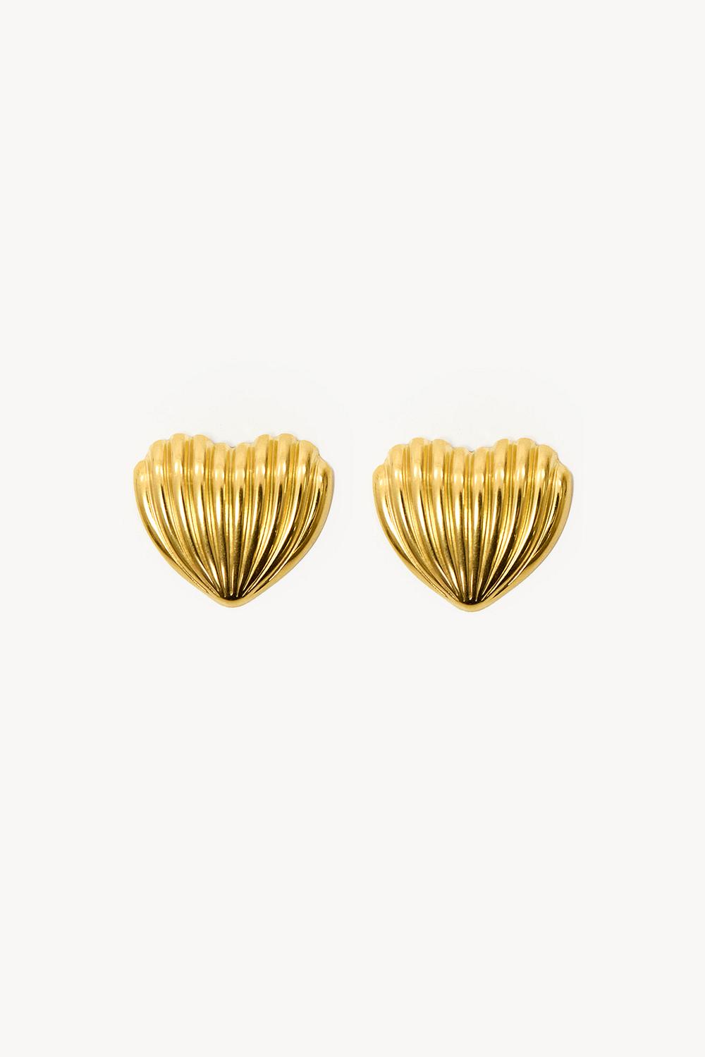 Boucles d'oreilles en forme de coeur