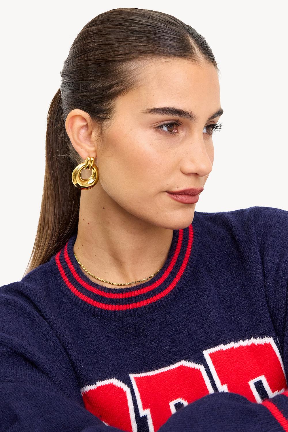 Boucles d'oreilles dorées