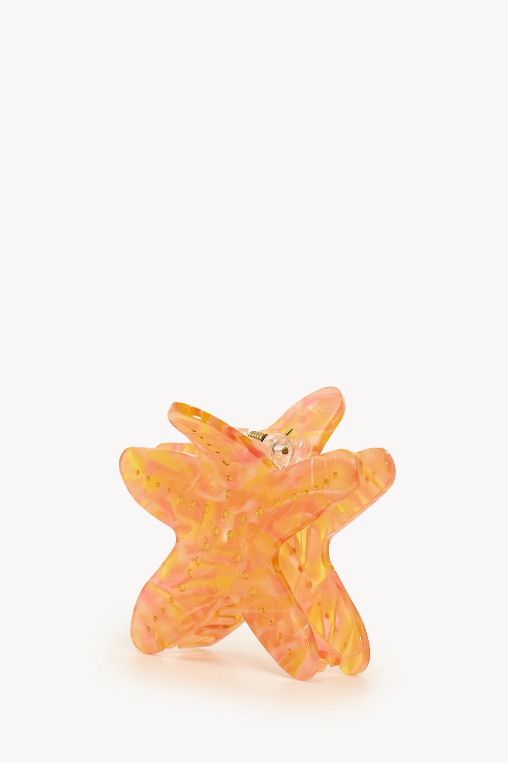 Pince à cheveux orange