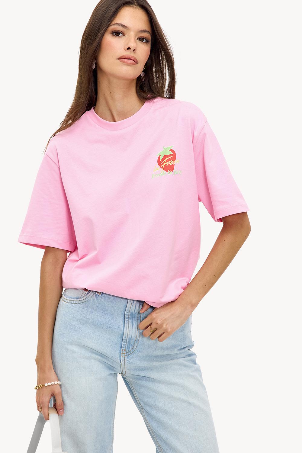 Roze it-shirt
