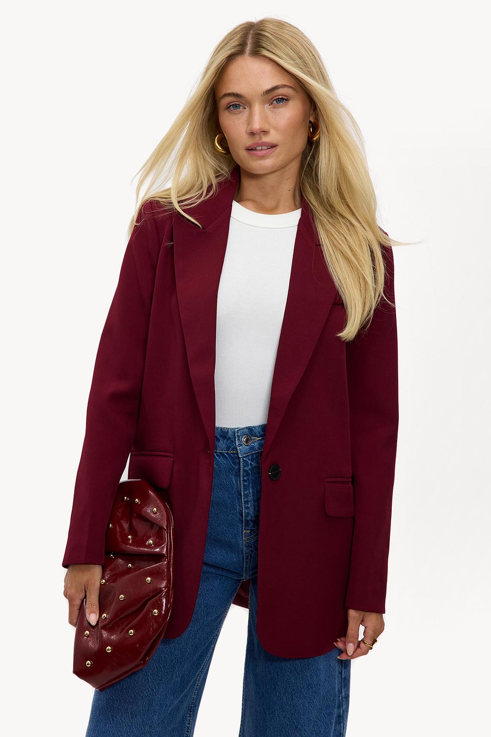 Red blazer