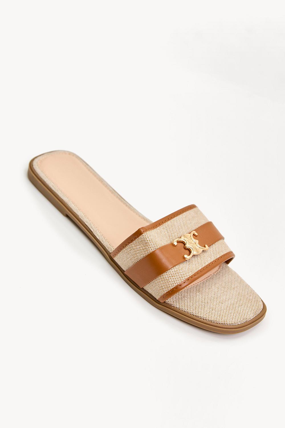 Brown slippers
