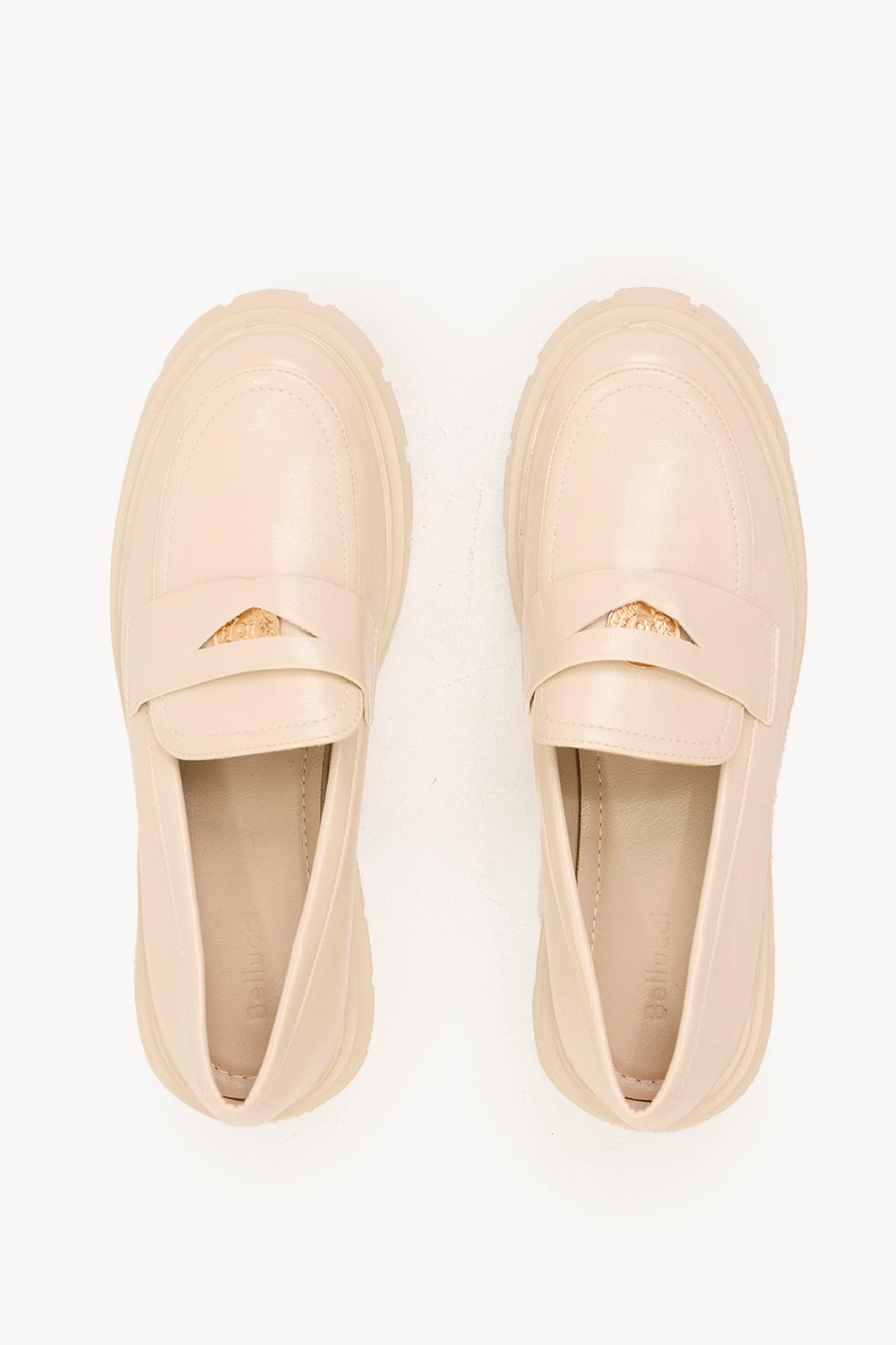 Mocasines beige