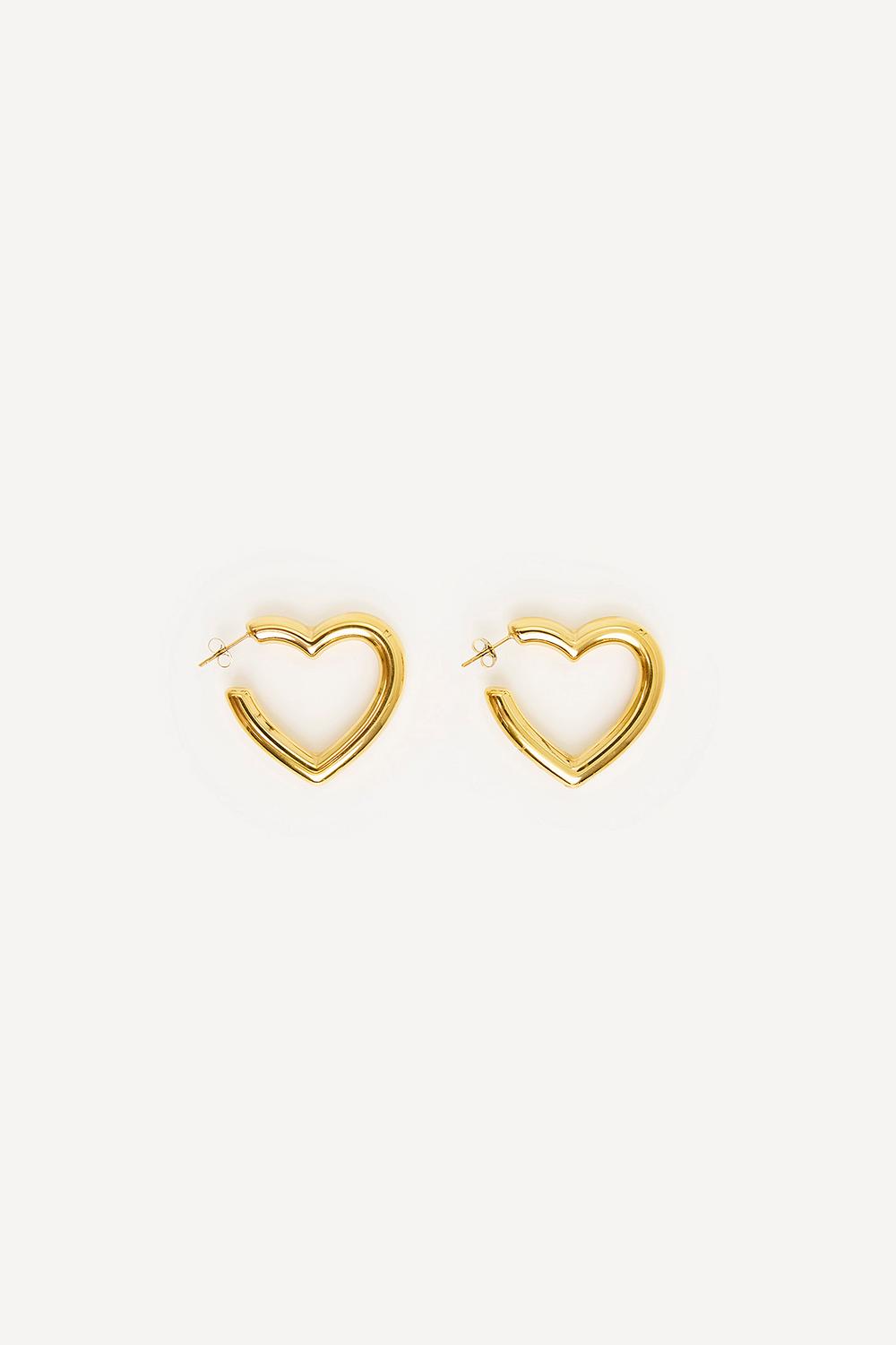 Gouden hartjes oorbellen