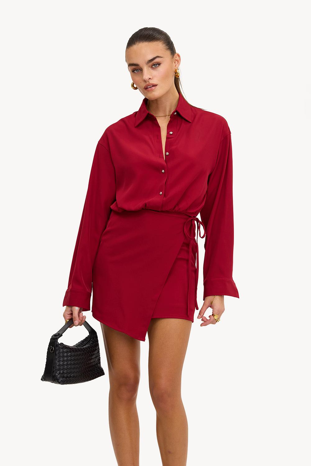 Vestido blusa rojo