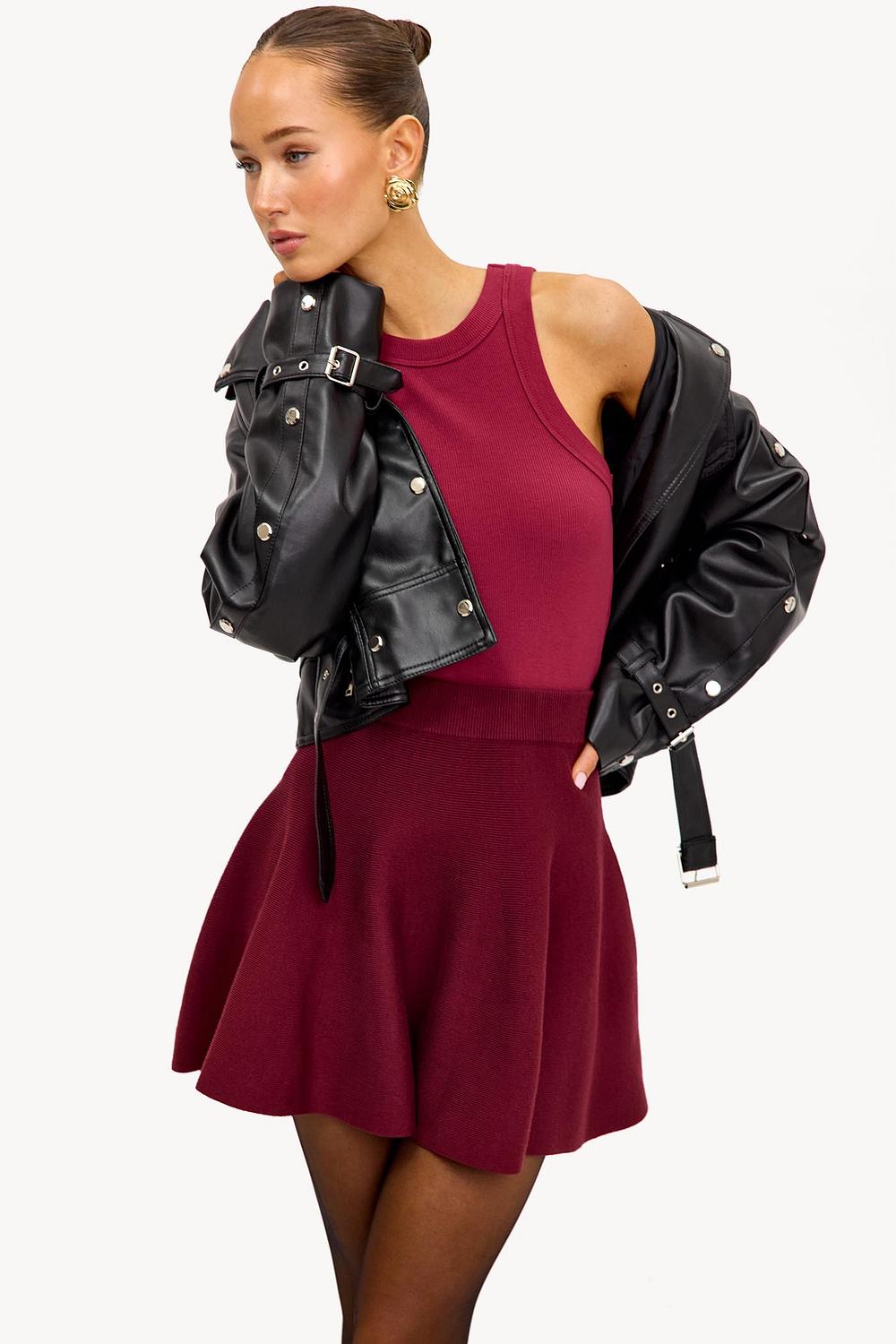 Bordeaux skirt
