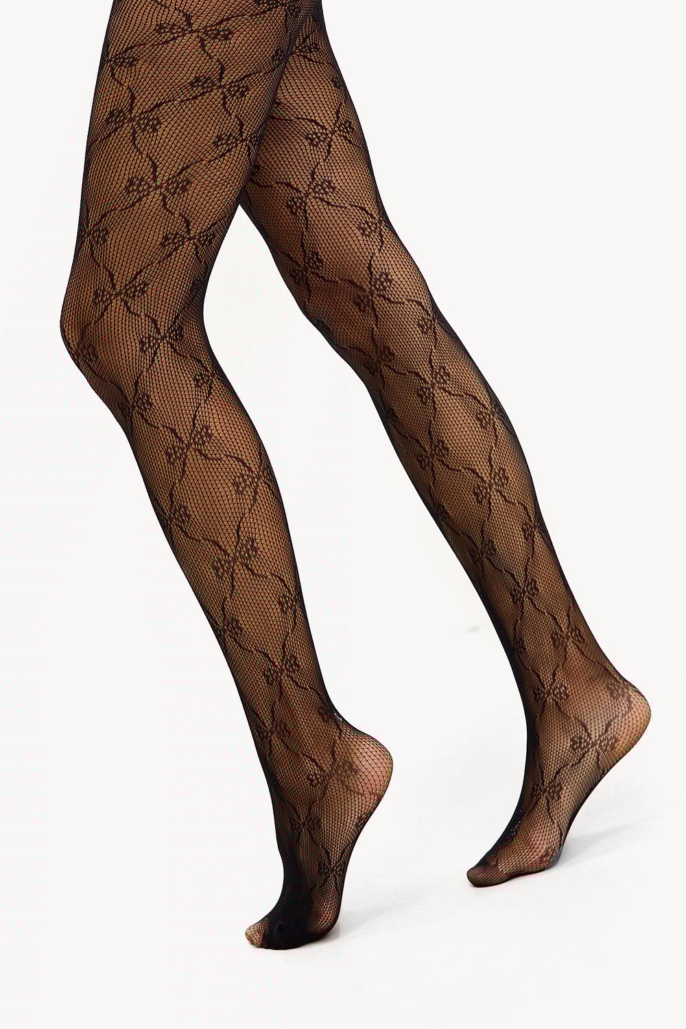 Collants noirs avec nœuds
