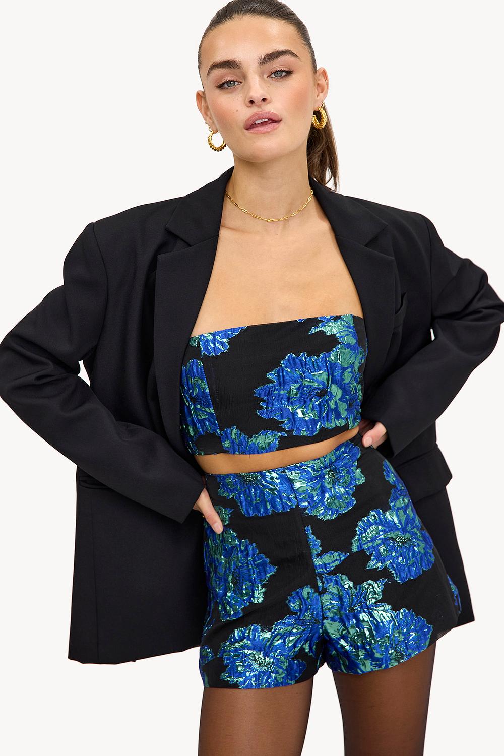 Pantalón corto azul