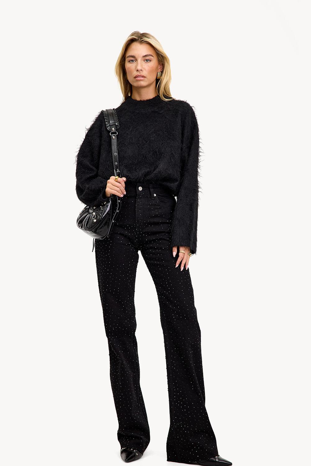 Black jeans with studs