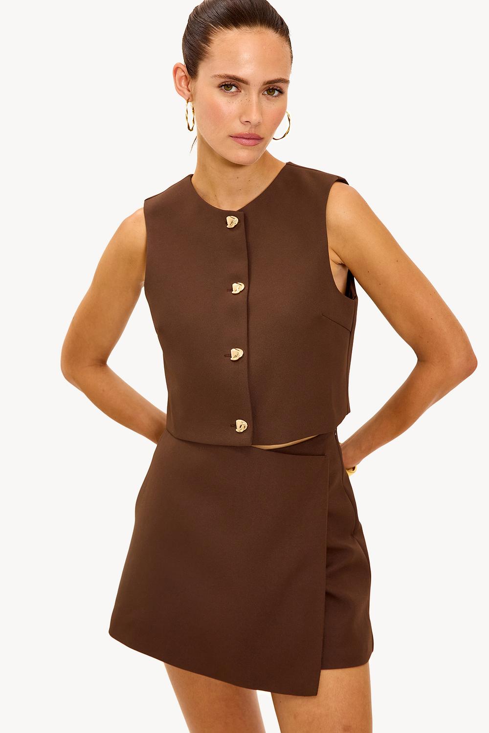Brown skort