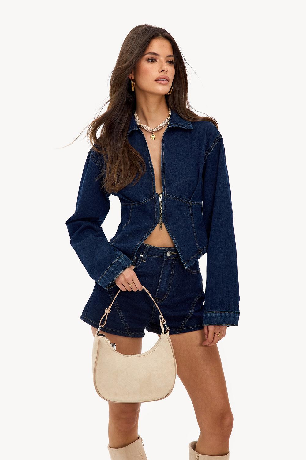 Dark blue denim jacket