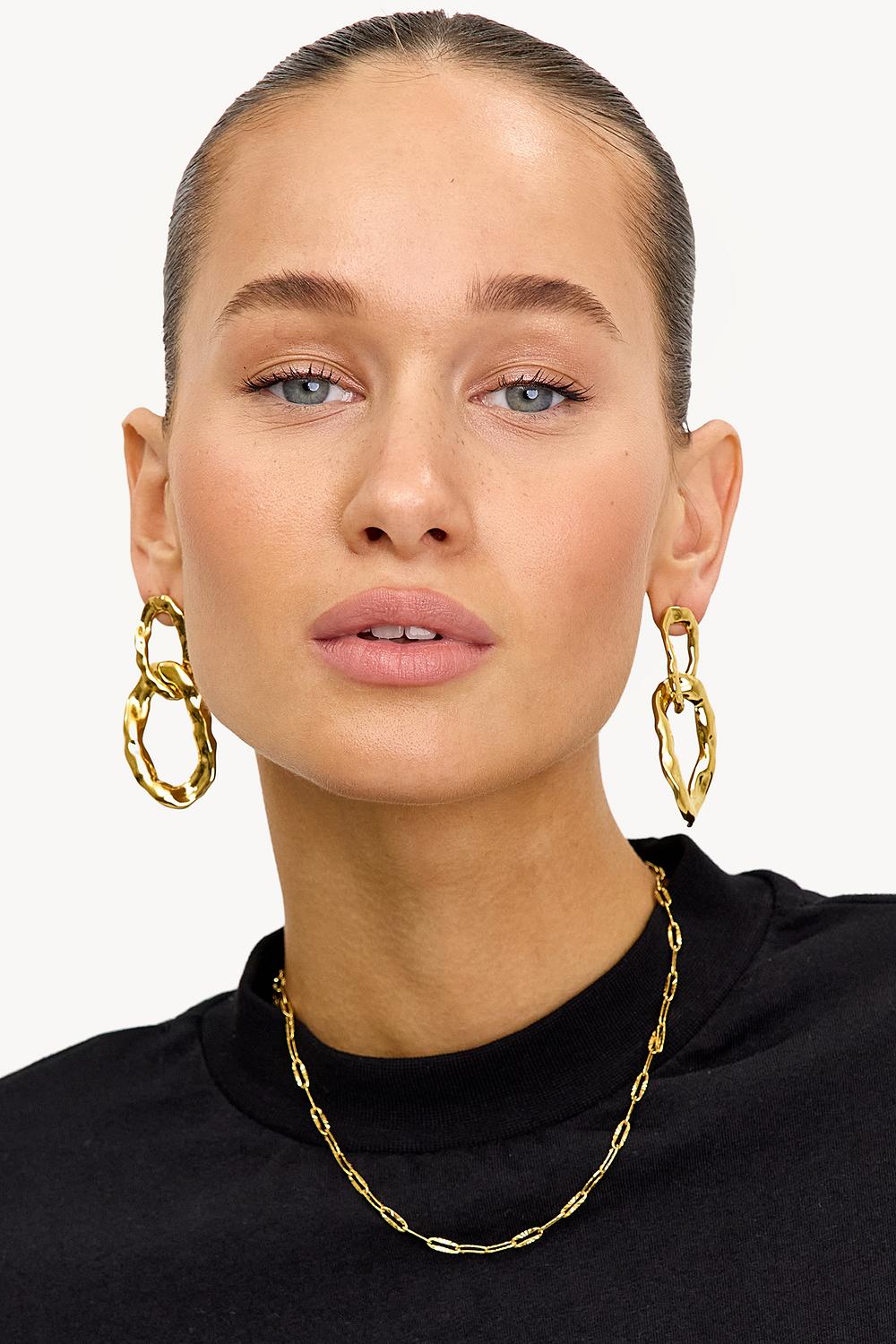 Boucles d'oreilles dorées