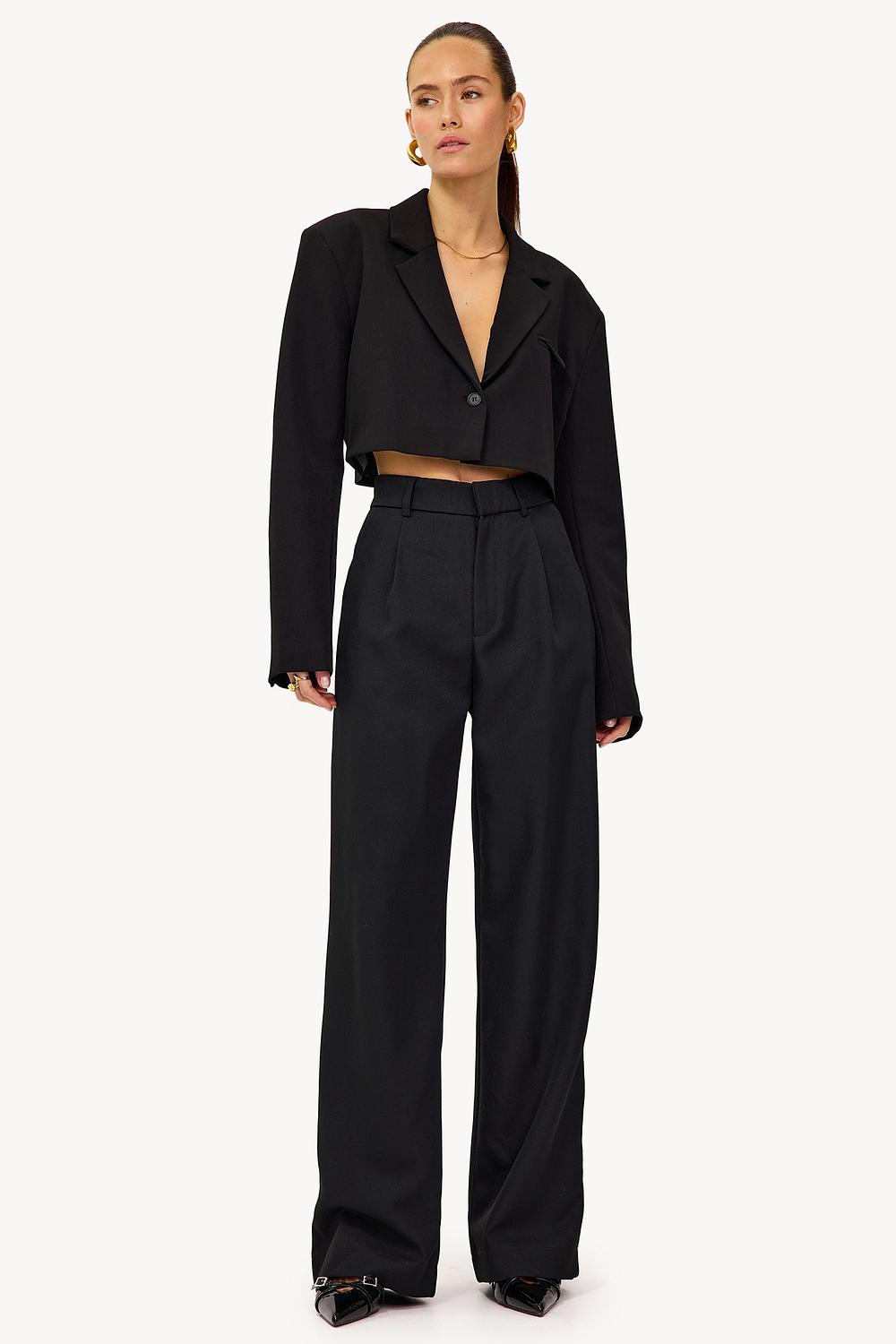 Pantalon noir à paillettes