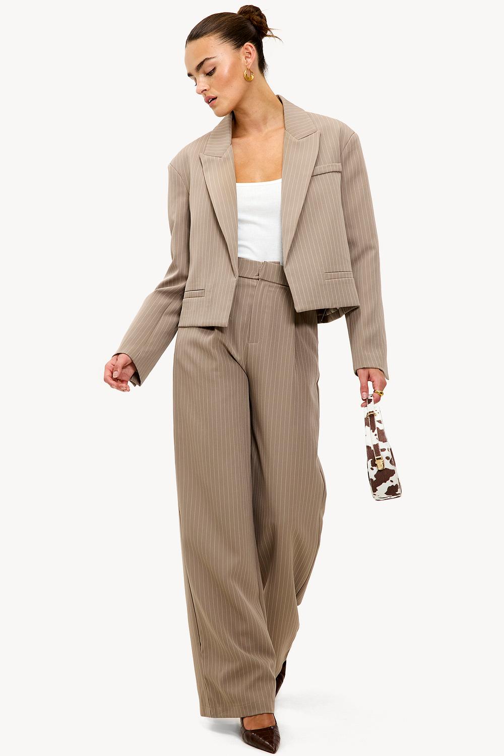 Pantalón topo con rayas