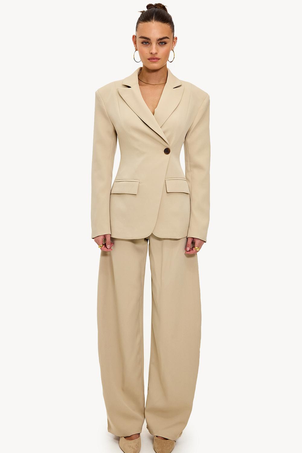 Pantalon couleur sable
