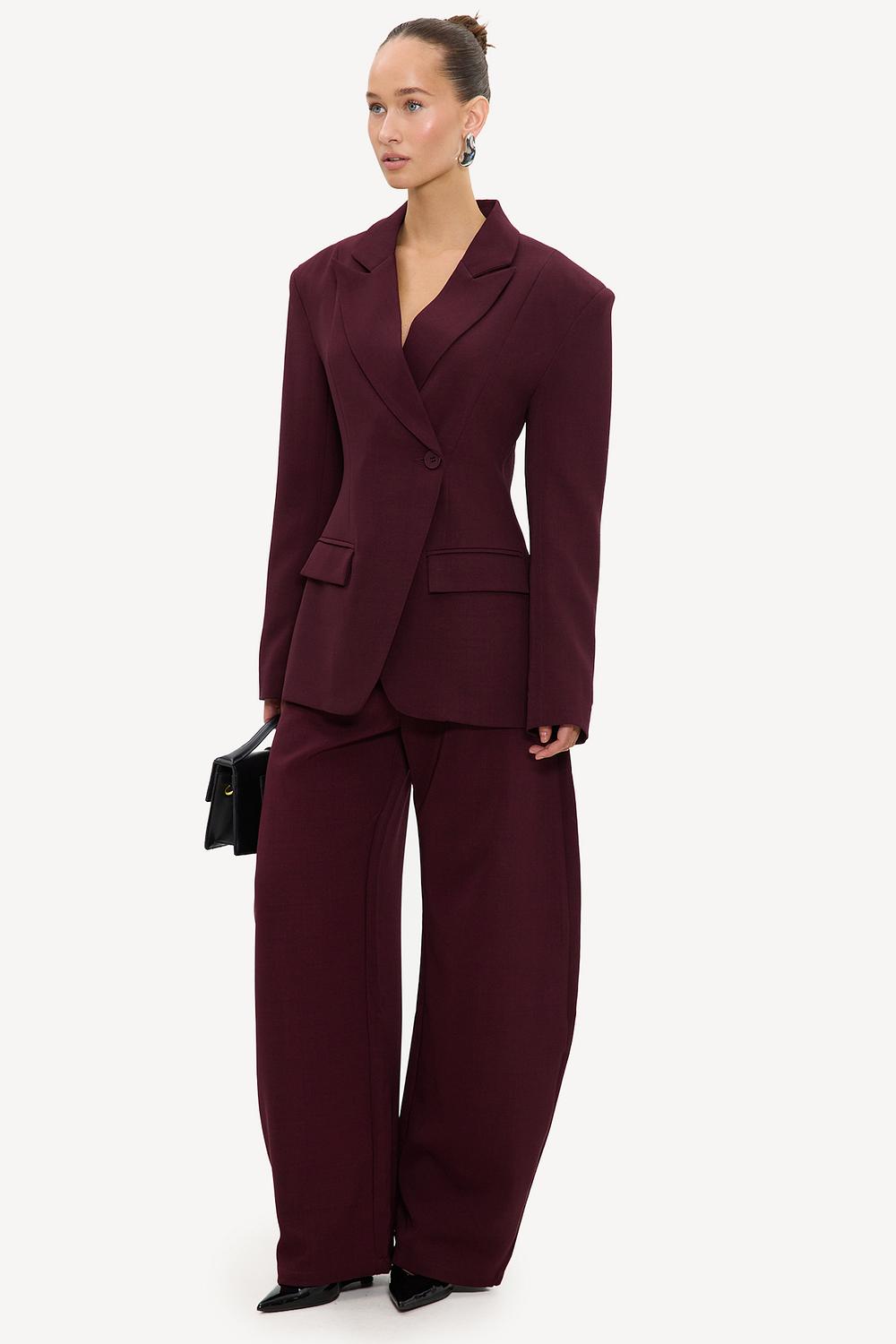 Pantalones bombachos burdeos