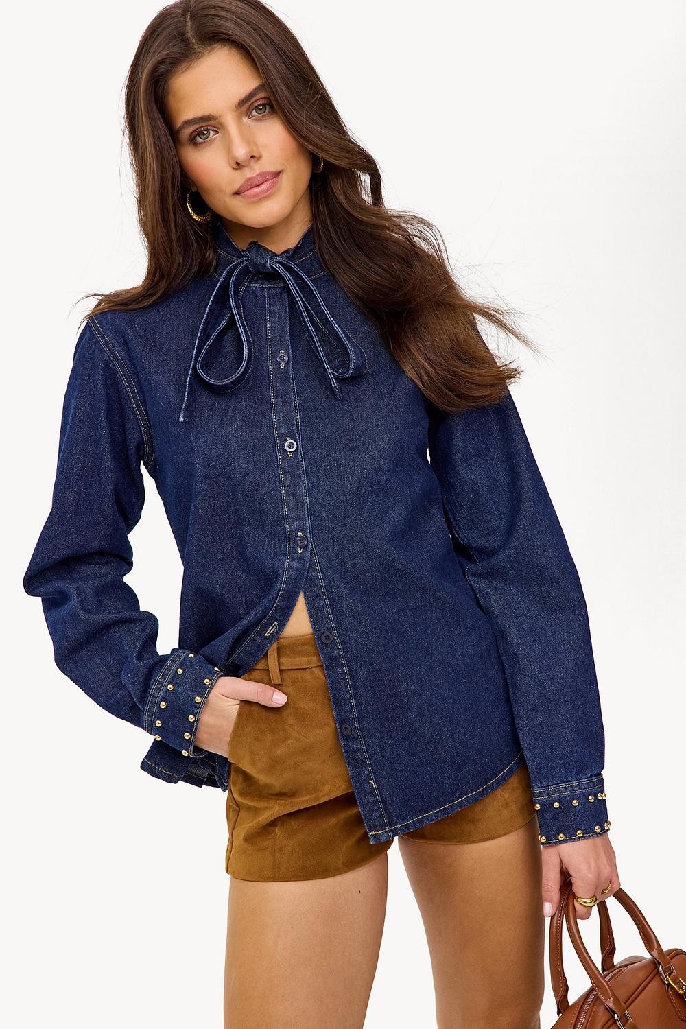 Denim blouse