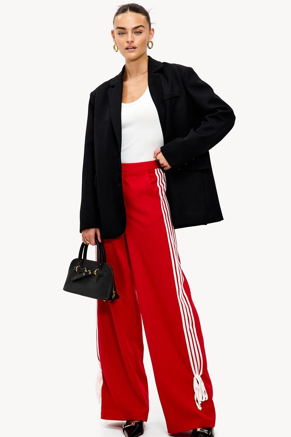 Pantalón de chándal rojo