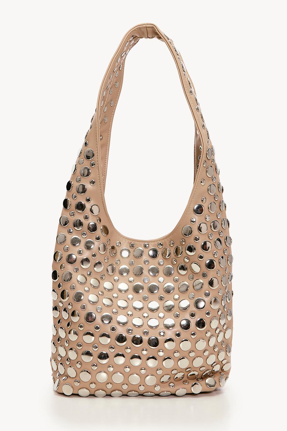 Bruine tas met studs