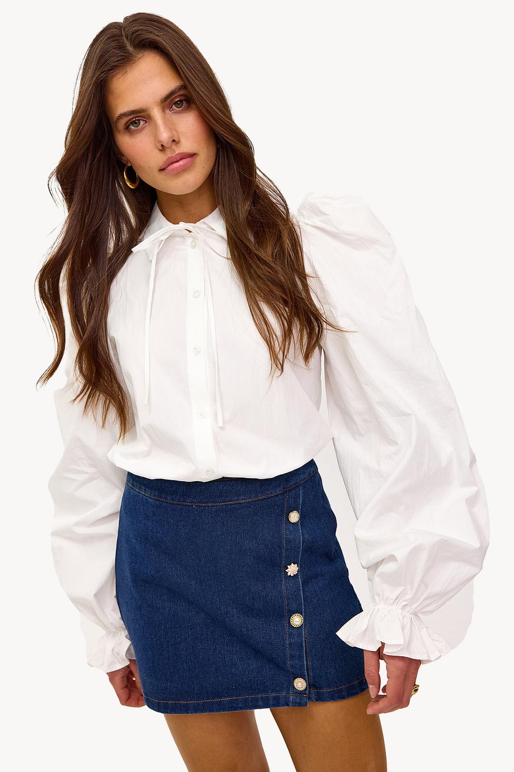 Falda pantalón azul oscuro