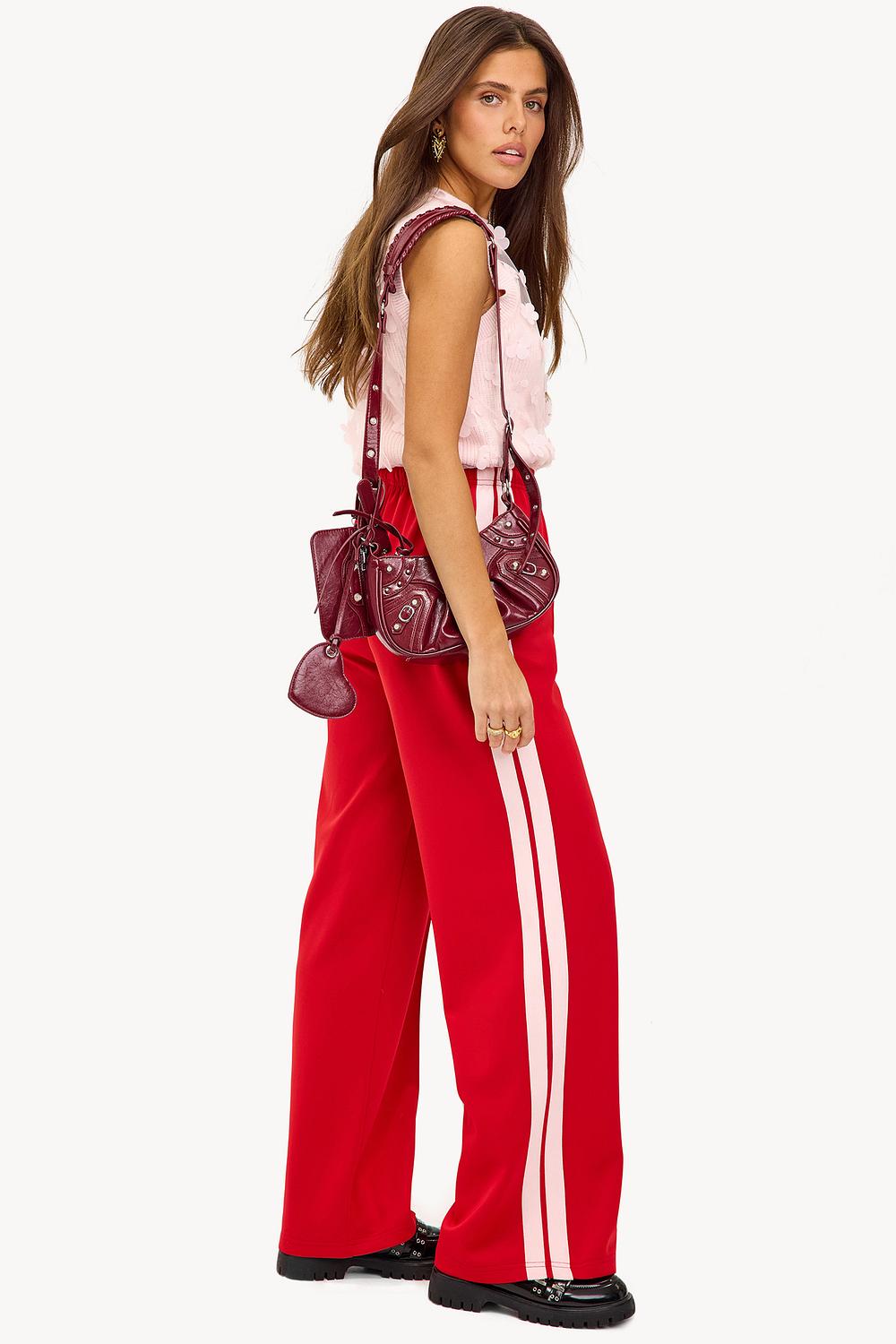 Pantalón de chándal rojo