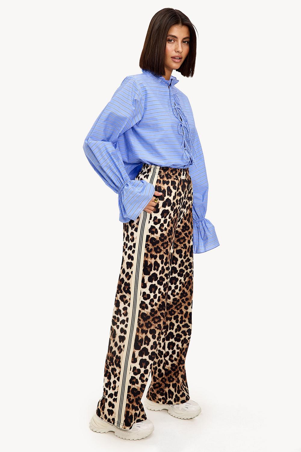 Pantalon de sport à imprimé léopard