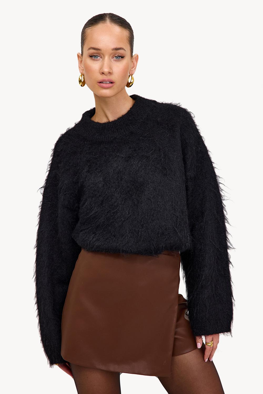 Jupe courte marron