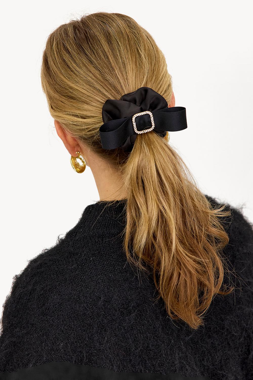 Bandeau élastique noir pour cheveux