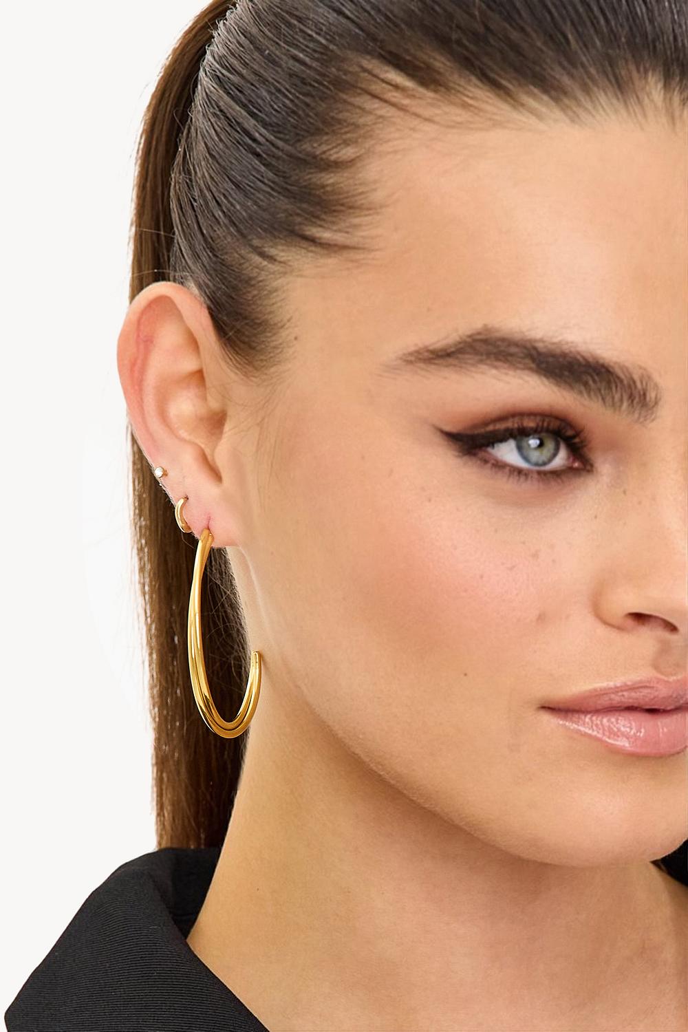 Boucles d'oreilles dorées