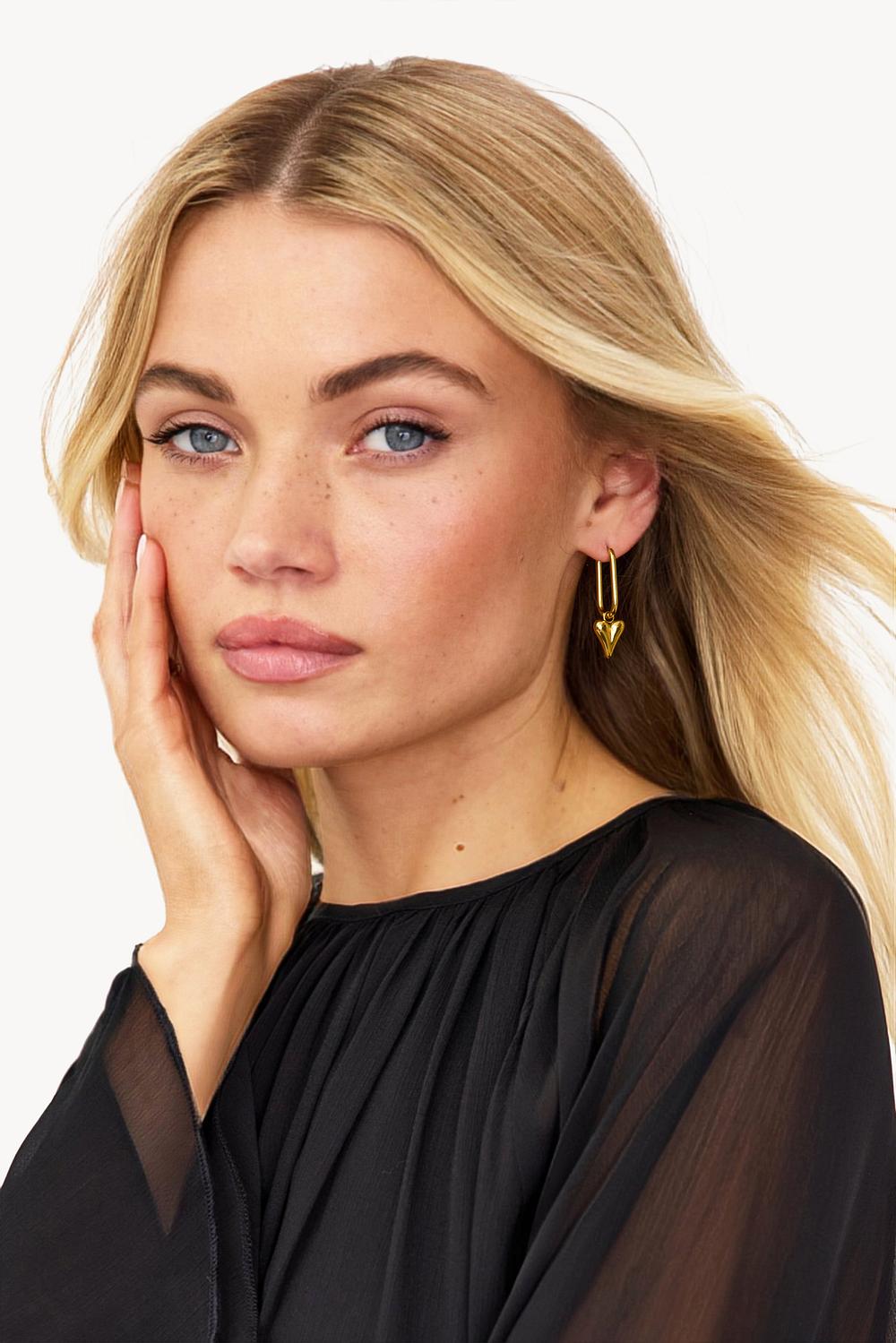 Boucles d'oreilles dorées
