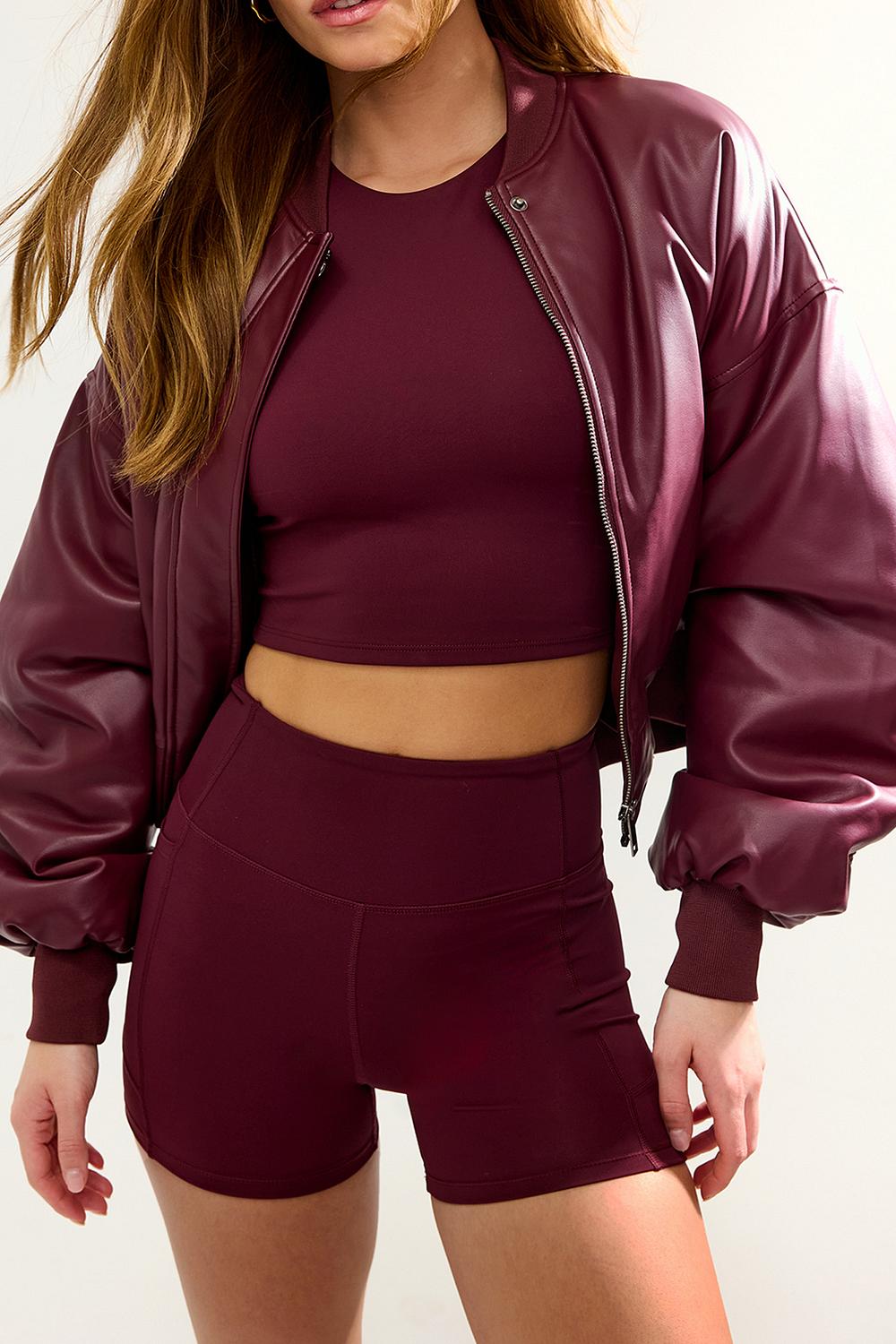 Pantalón corto rojo
