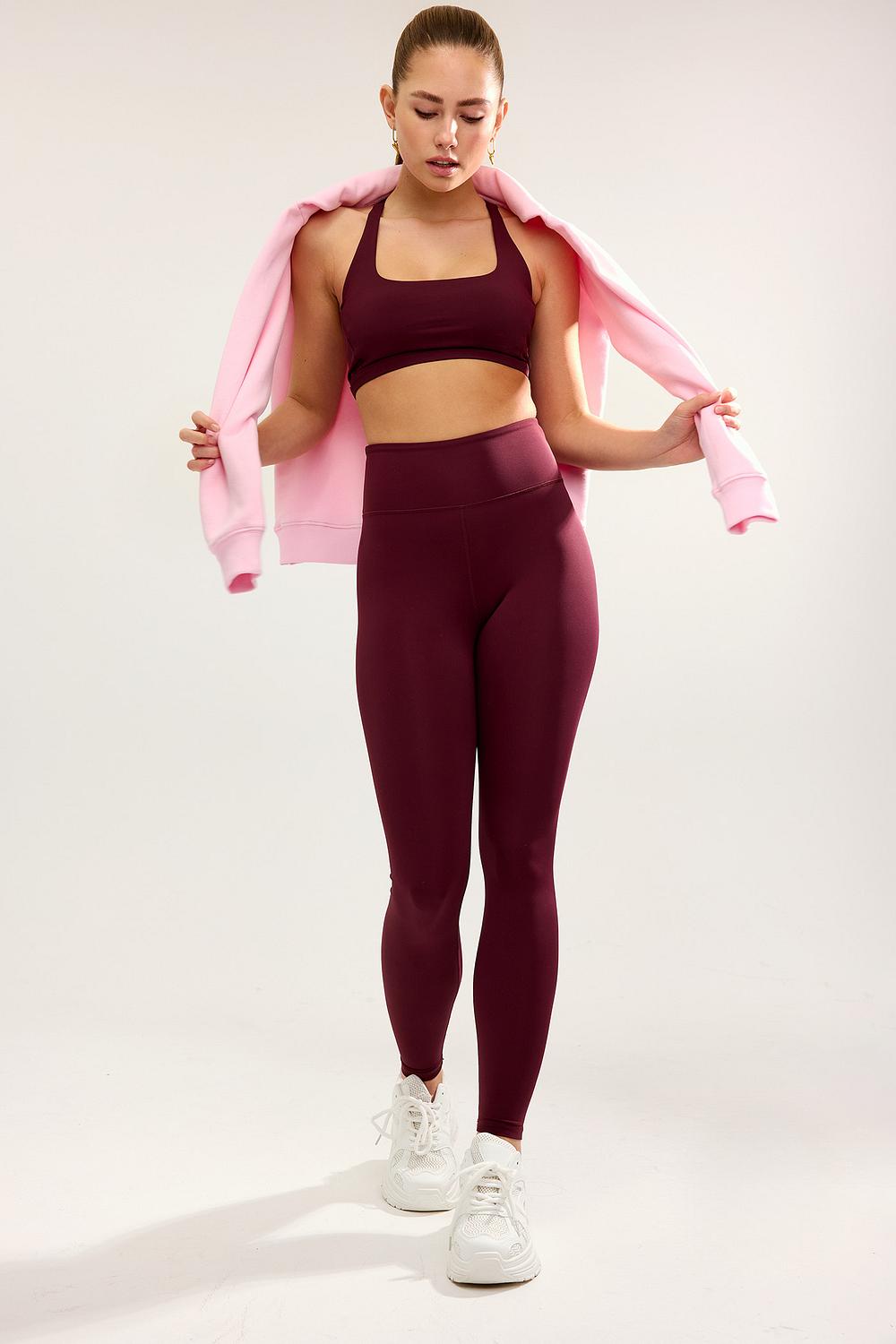 Leggings de sport rouges