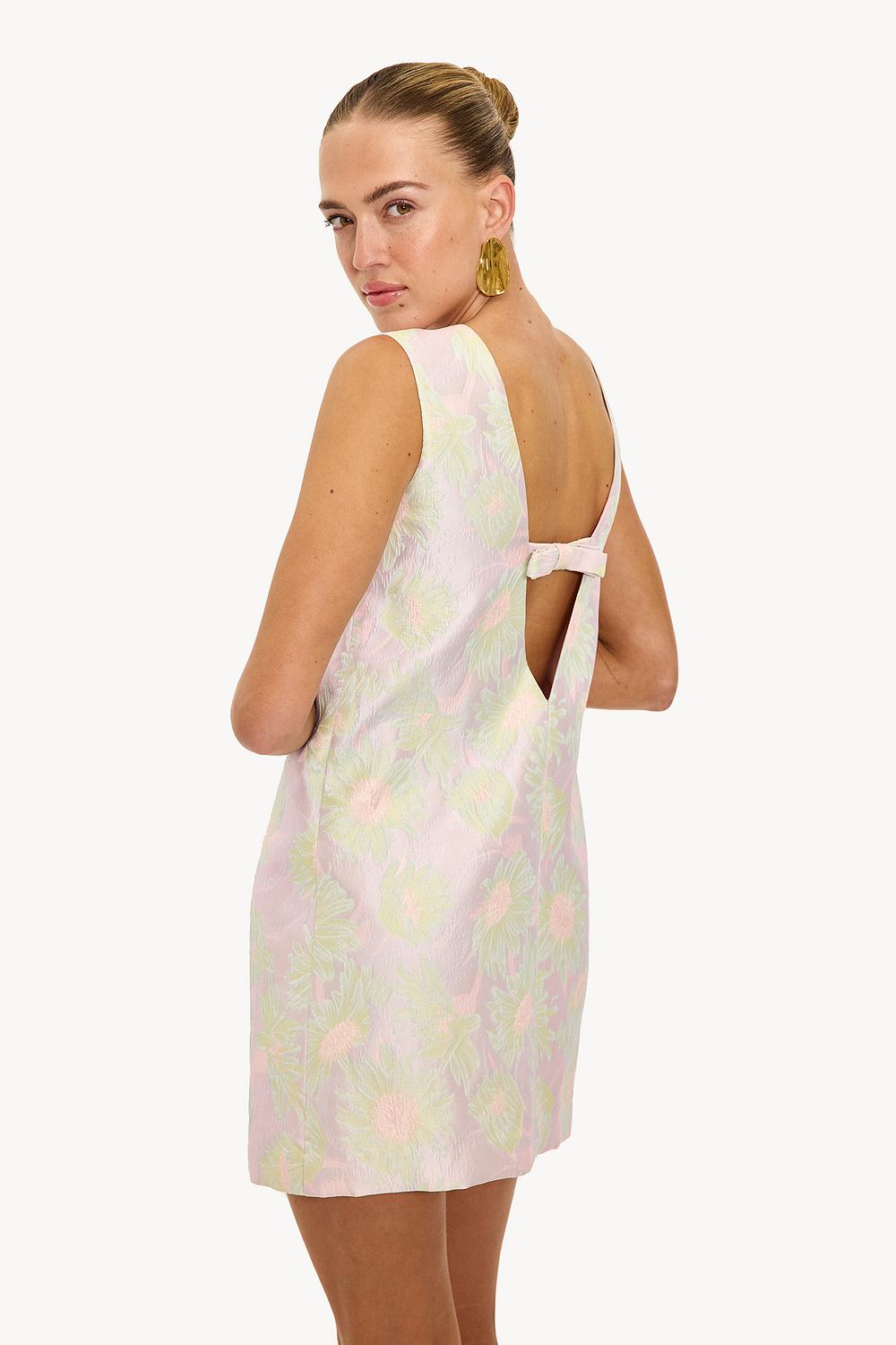 Lilac dress with flowers