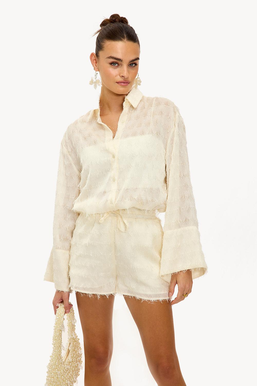 Pantalón corto blanco