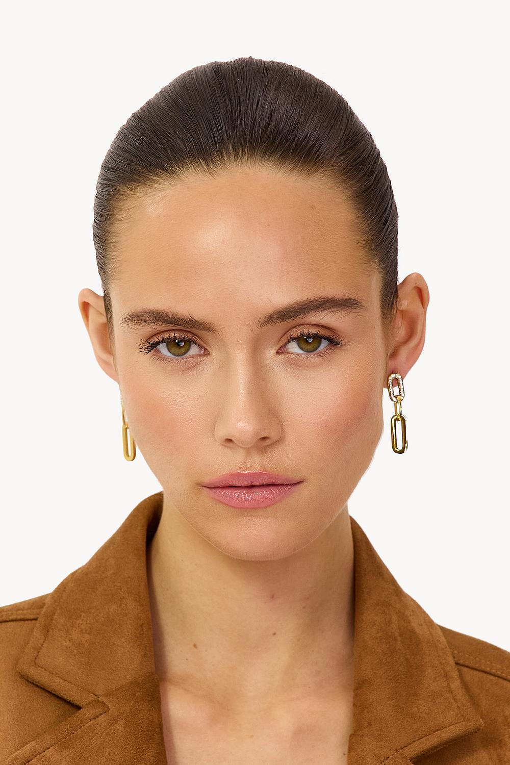 Boucles d'oreilles dorées