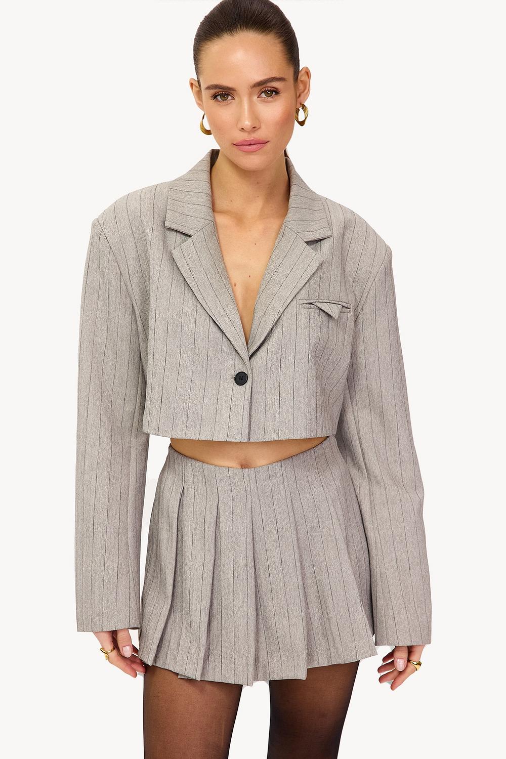 Falda pantalón gris